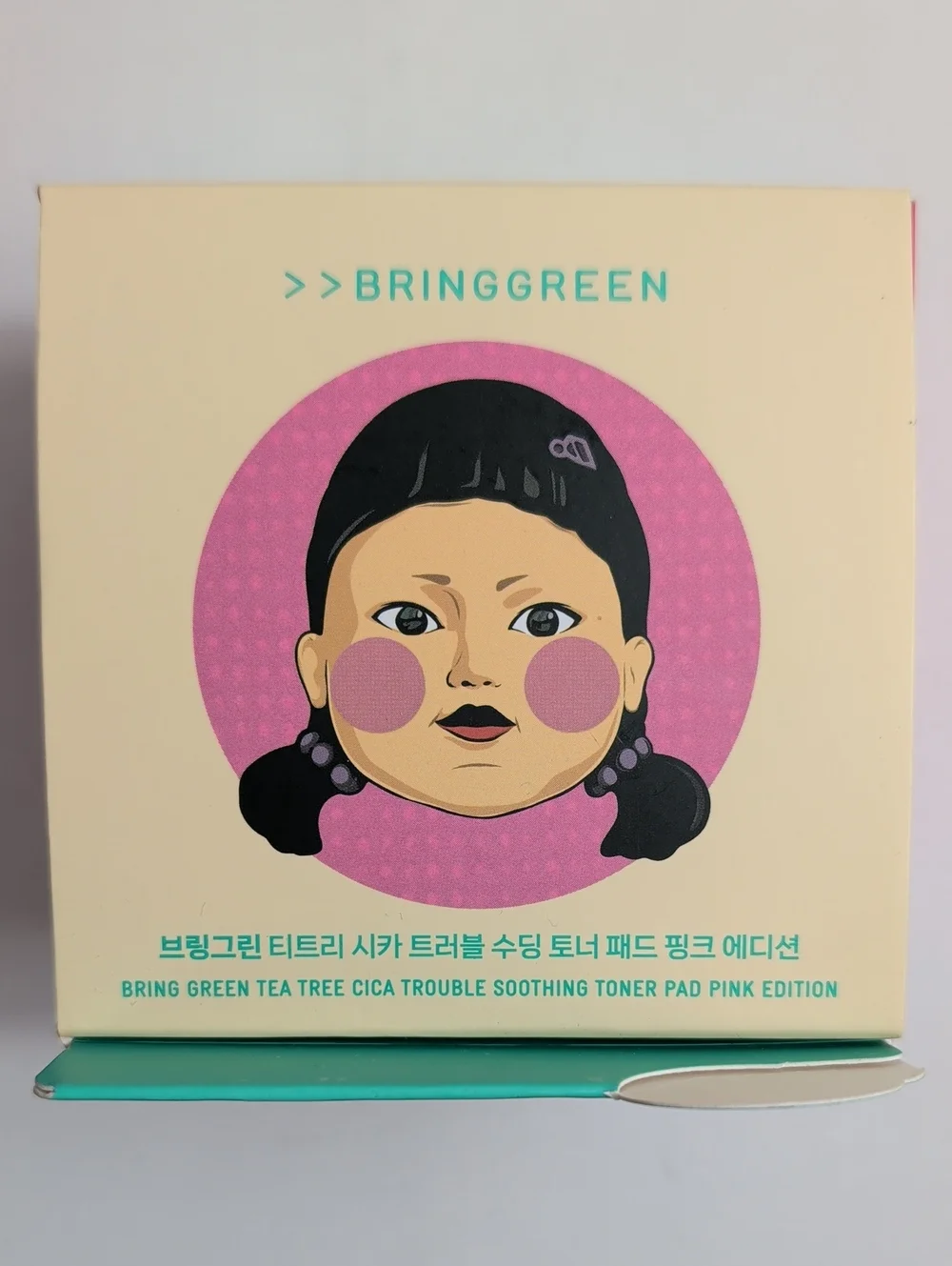 BringGreen x Squid Game Tea Tree Cica Toner Pads (90 Count)